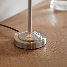 Endon 100646 - Lampă de masă HIGHCLERE, 1xE14/7W/230V, bej/crom mat