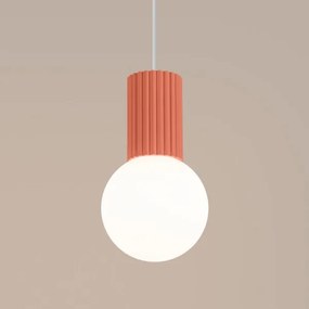 Lustră pe cablu Sollux SL.1754 HALO 1xG9/8W/230V d. 12 cm roz