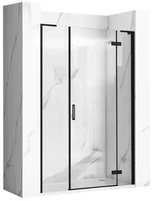 Usa de nisa batanta Rea Hugo 120 cm sticla 6 mm negru