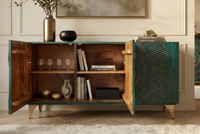 Comoda design vintage Golden Sunset 140cm turcoaz