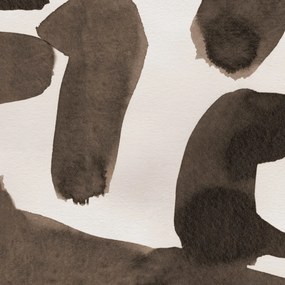 Fototapet, Wiggle Shapes, Brown, Rebel Walls