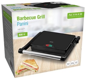 Sandwich maker Banquet 800 W, pentru panini, negru