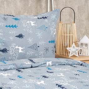 Lenjerie de pat din bumbac 4Home Elegant deer grey, 140 x 220 cm, 70 x 90 cm