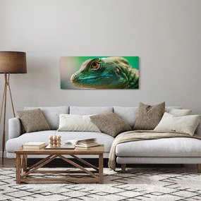 Tablou detailat cu o șopârlă (120x50 cm)