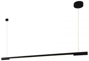 Lustra LED liniara, suspendata Organic 150cm, negru P0358 MX