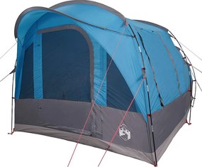 vidaXL Cort de camping pentru 3 persoane, albastru, impermeabil