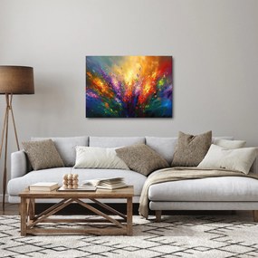 Tablou - Abstracție de flori (70x50 cm)