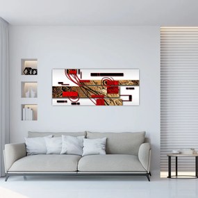 Tablou cu abstracție (120x50 cm)