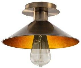 Plafonieră bronz cu abajur din metal ø 24 cm Berceste – Opviq lights