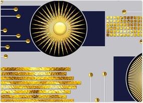 Tablou - Cercuri aurii (70x50 cm)