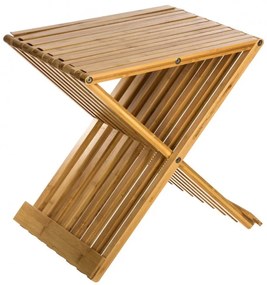 Scaun bambus Arena, pliabil, 40 x 32 x 45 cm