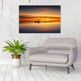 Tablou - cu barca (90x60 cm)