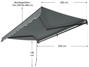 Copertina de tavan 250 x 200 cm gri