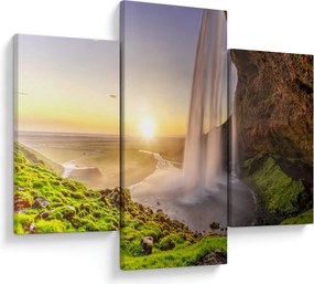 Tablou - Seljalandsfoss din spatele peșterii (90x60 cm)