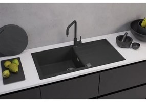 Chiuvetă de bucătărie ALVEUS 1140598 CADIT 100x50 cm negru