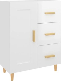 vidaXL Dulap, alb extralucios, 69,5x34x90 cm, lemn compozit