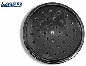 Oală din fontă emailată cu capac 19x9 cm, 1.8L – Cooking by Heinner, Marble Grey HR-ZVC-C19, ideală pentru cuptor și plite cu inducție