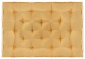 Perna pentru canapea din paleti, galben, 120 x 80 x 10 cm 1, Galben, Perna de sezut