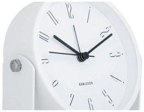 Karlsson  5989WH ceas cu alarmă design alb,diametru 12 cm