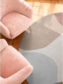 Covor bej țesut manual rotund din lână ø 160 cm Hackney Clarissa – Ted Baker