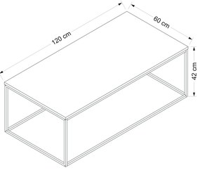 Măsuță de cafea Tibor (Antracit). 1072986