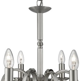 Lustra clasica suspendata design traditional Richmond 8L argintiu 1508-8SS SRT