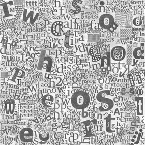 Fototapet, Newspaper Letters, Rebel Walls