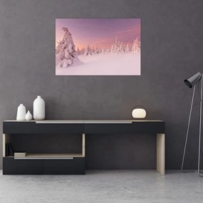 Tablou - Copaci sub așternut de zăpadă (90x60 cm)