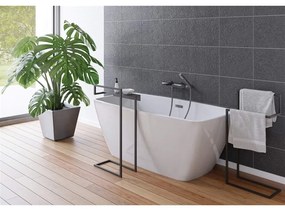 Suport freestanding Deante Mokko cu raft negru mat