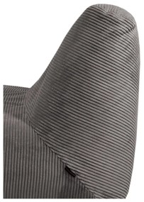 Fotoliu bean bag crem cu tapițerie din catifea reiată Sofa Tube – SLOWDOWN