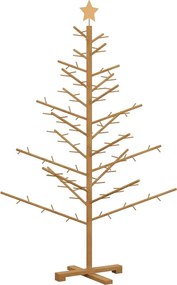 vidaXL Brad de Crăciun din lemn Maro 150 cm Lemn masiv de pin