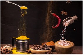 Tablou - Condimente în mișcare (90x60 cm)