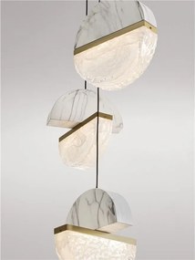 Lustra decorativa cu 5 pendule LED 3000K DORIN