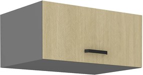 Dulap superior de bucătărie Scarmi 80 NAGU 36 1F (Antracit + Herringbone scandi). 1049777