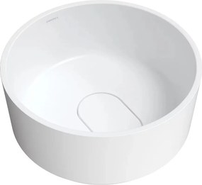 Lavoar pe blat Omnires Cadence M+ rotund alb mat 42 cm