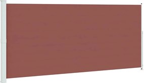 vidaXL Copertină laterală retractabilă terasă, maro, 220x500 cm