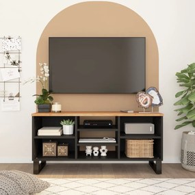 351967 vidaXL Dulap TV, 100x33x46 cm, lemn masiv de acacia&lemn prelucrat