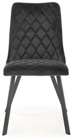 Scaun K450 velvet negru