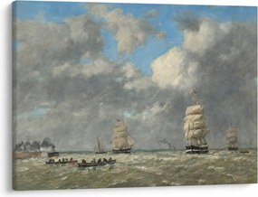 Tablou - Eugène Boudin, Le Havre, reproducere (70x50 cm)