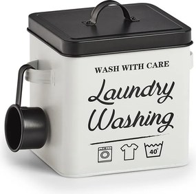 Cutie pentru detergent de spalat rufe cu pahar de masurat si capac LAUNDRY