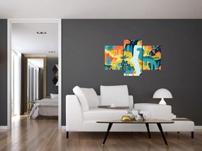 Tablou - Dinozauri veseli (90x60 cm)