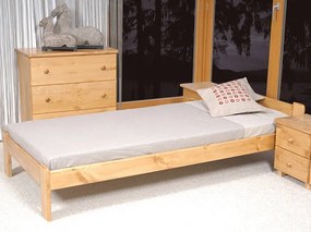 Pat din lemn Celinka 90x200 alder cu cadru