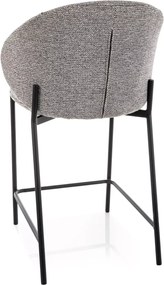 Scaun de bar KIOTO, negru/gri