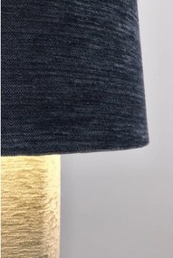 Veioză albastră din metal cu abajur textil (înălțime 50 cm) Demra – Bizzotto