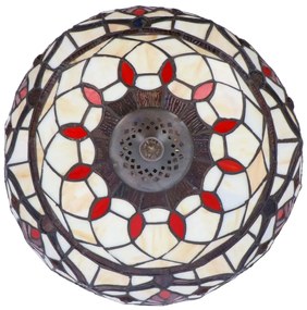 Lampa de masa Tiffany Leaf h 45 cm ,abajur 30 cm