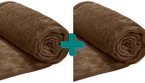 2x patura microplus maro inchis VIOLET, 150x200 cm