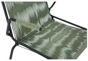 Scaune de dining verzi cu cotiere/stivuibile 2 buc. din metal Emily – Marckeric