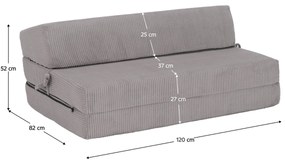 Scaun pliant/saltea VEDIS, gri