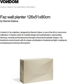 Ghiveci / Jardiniera plante design decorativ modern Faz CUBO PLANTER III