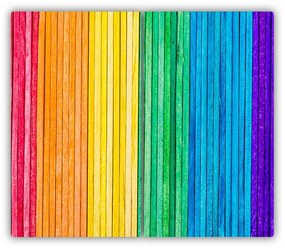 Tocator din sticla dungi colorate